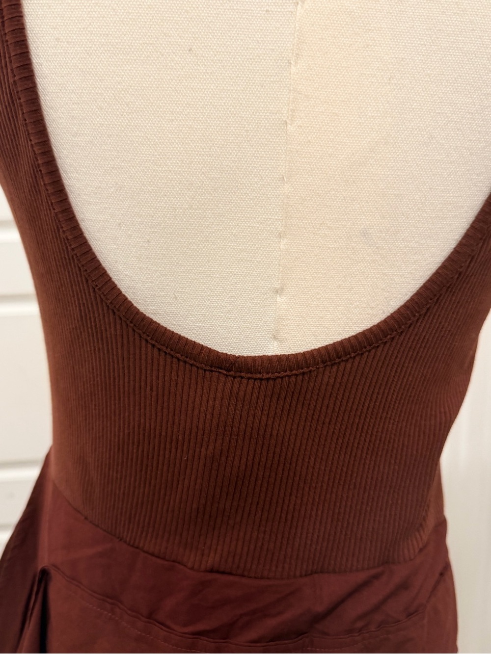 Zara Burgundy Wrap Style Layered Dress with Side Ties - Picture 10 of 12